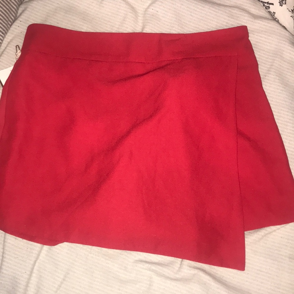 Bright red skort from Forever 21